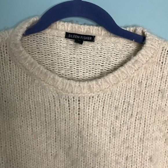 Eileen Fisher Wool/Cashmere/Silk Blend Sweater - Picture 3 of 7